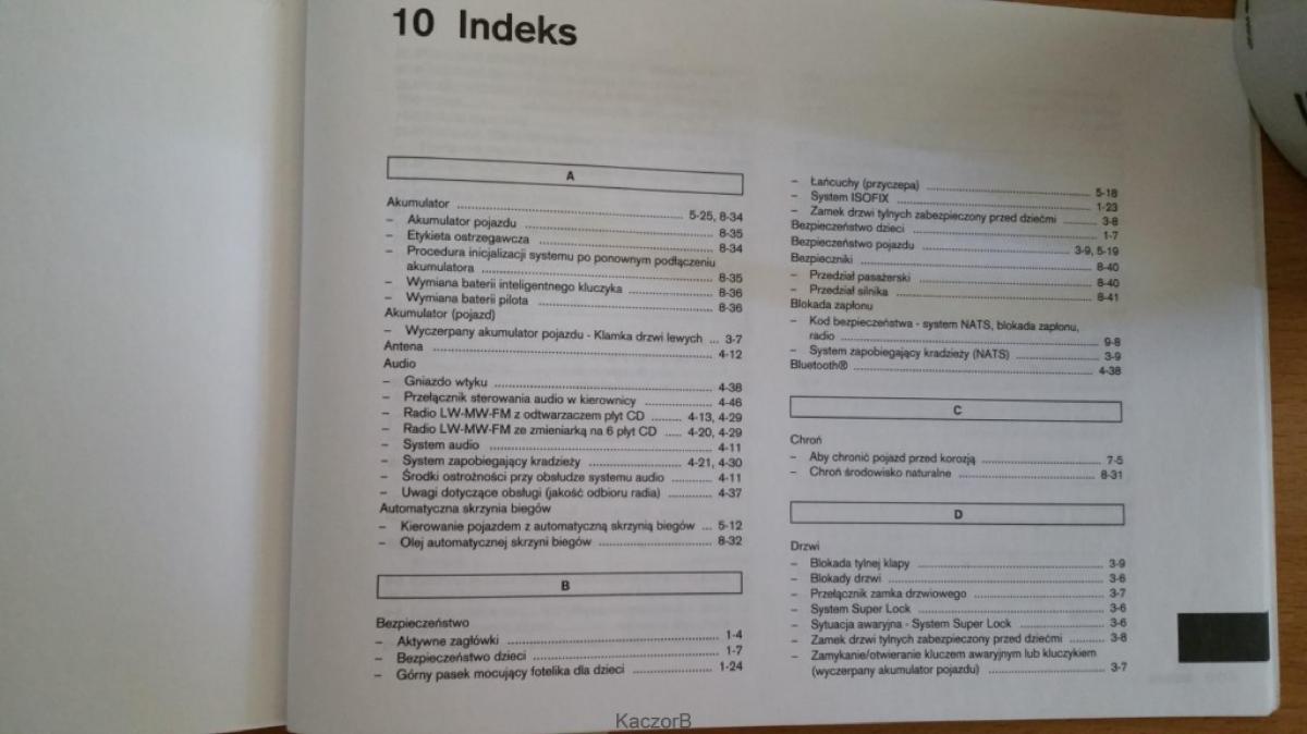 Nissan Note I 1 E11 instrukcja obslugi / page 236