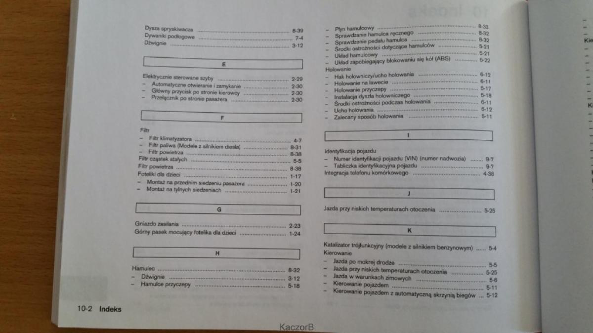 Nissan Note I 1 E11 instrukcja obslugi / page 237