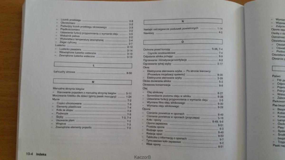 Nissan Note I 1 E11 instrukcja obslugi / page 239