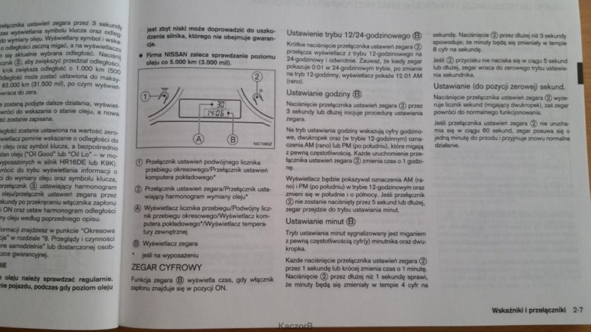 Nissan Note I 1 E11 instrukcja obslugi / page 45