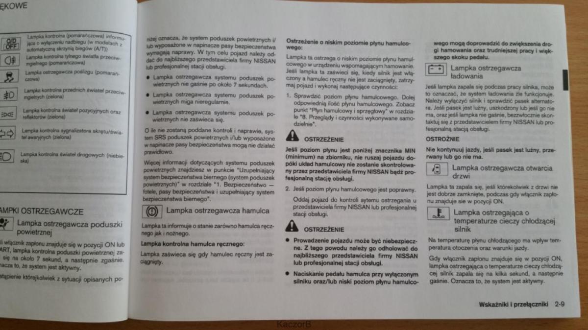 Nissan Note I 1 E11 instrukcja obslugi / page 47