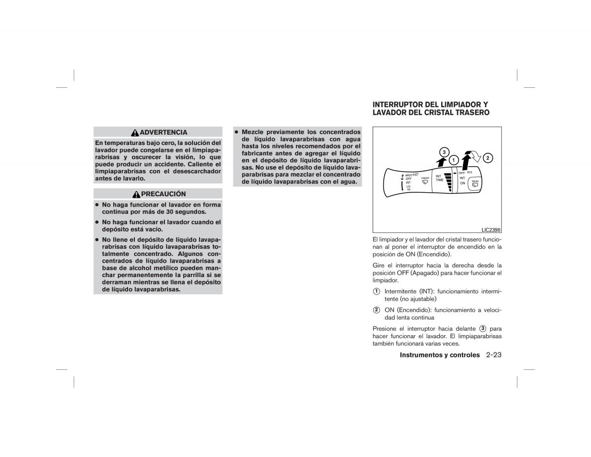 Nissan Note II 2 E12 manual del propietario / page 87