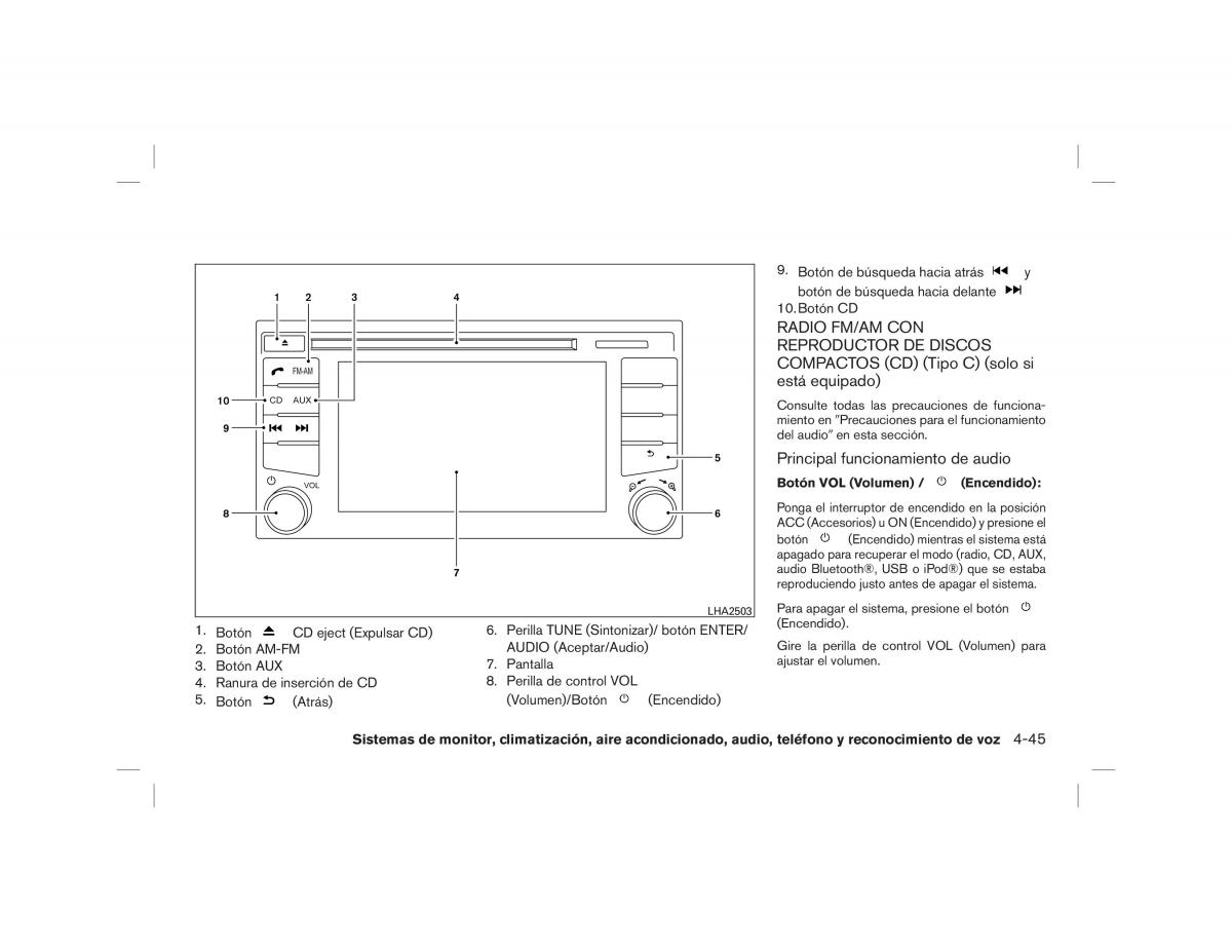 Nissan Note II 2 E12 manual del propietario / page 179