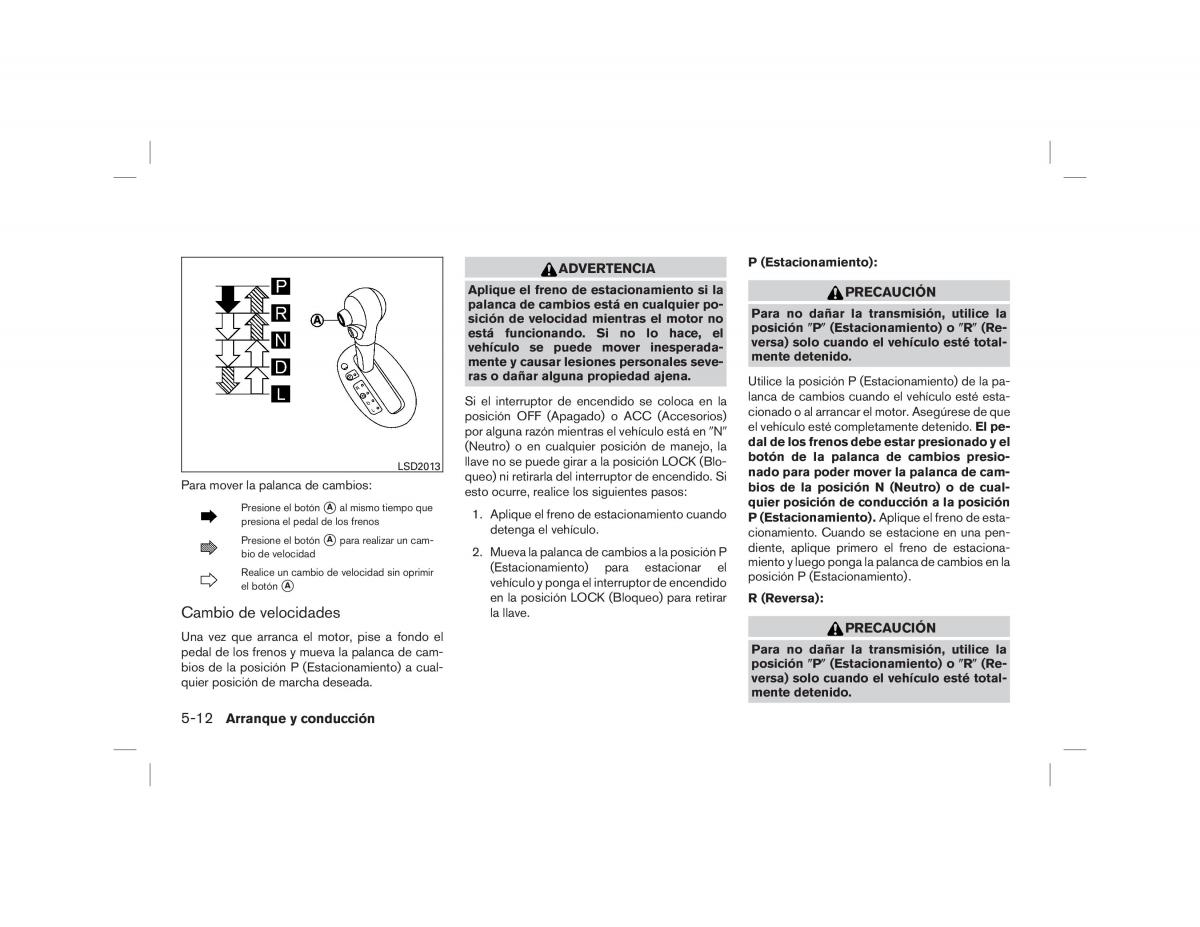 Nissan Note II 2 E12 manual del propietario / page 244