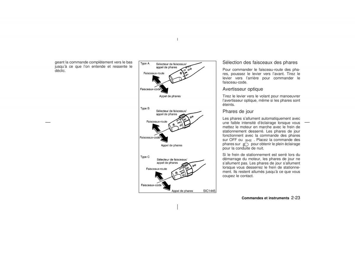 Nissan Pathfinder II 2 R50 manuel du proprietaire / page 78