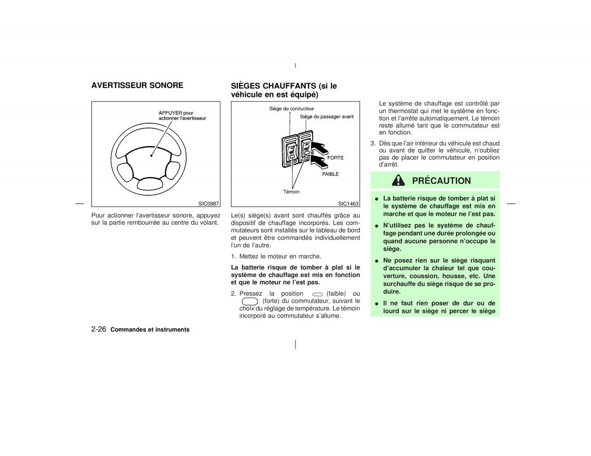 Nissan Pathfinder II 2 R50 manuel du proprietaire / page 81