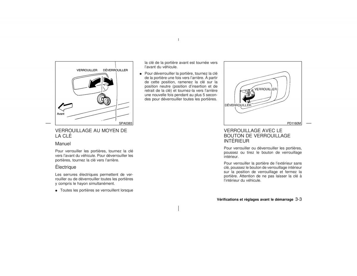 Nissan Pathfinder II 2 R50 manuel du proprietaire / page 108