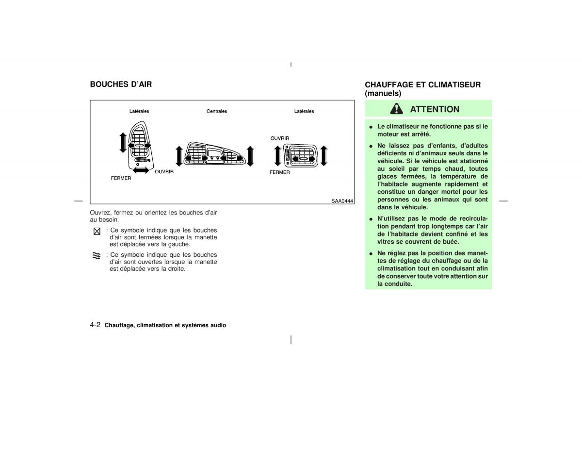 Nissan Pathfinder II 2 R50 manuel du proprietaire / page 129