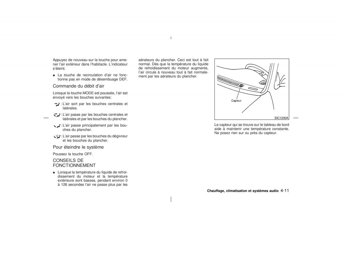 Nissan Pathfinder II 2 R50 manuel du proprietaire / page 138