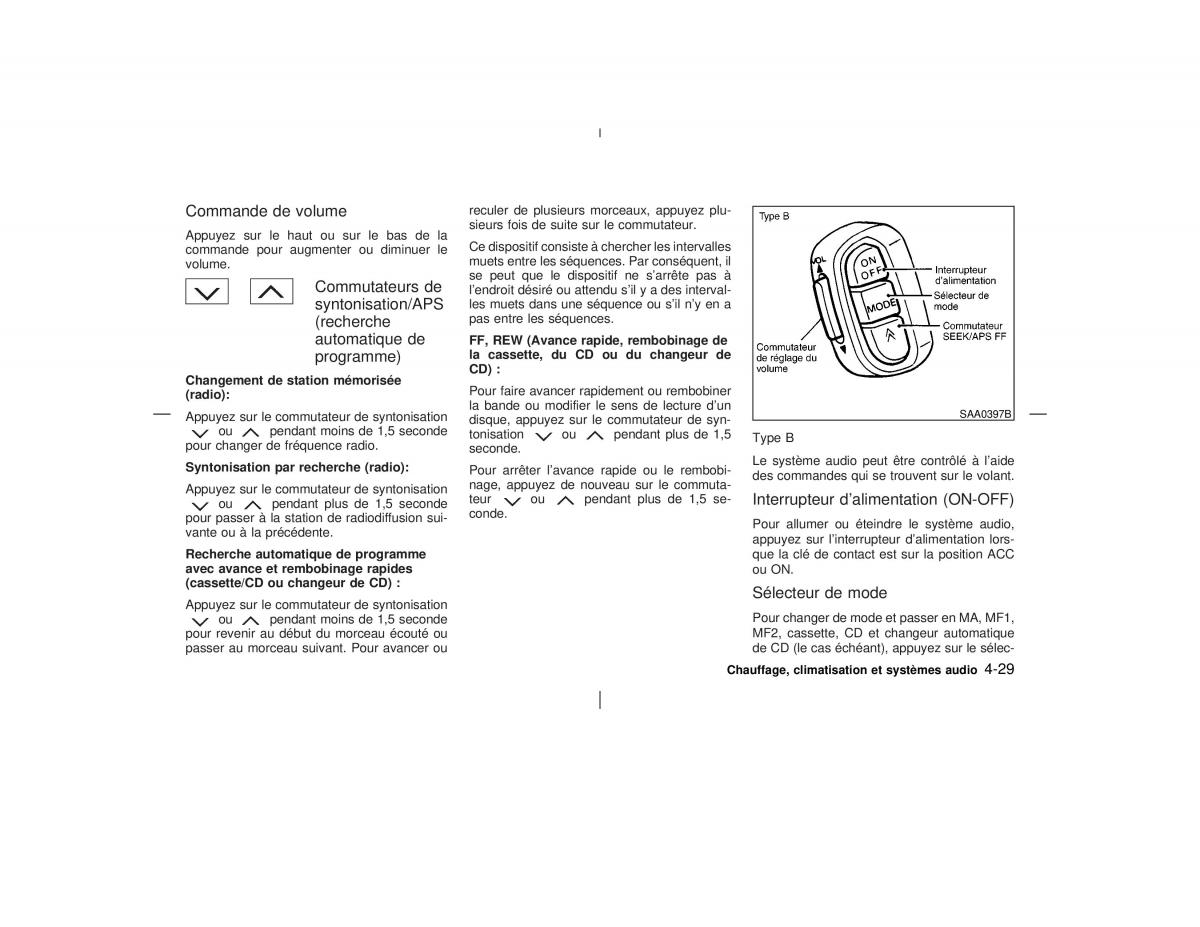 Nissan Pathfinder II 2 R50 manuel du proprietaire / page 156