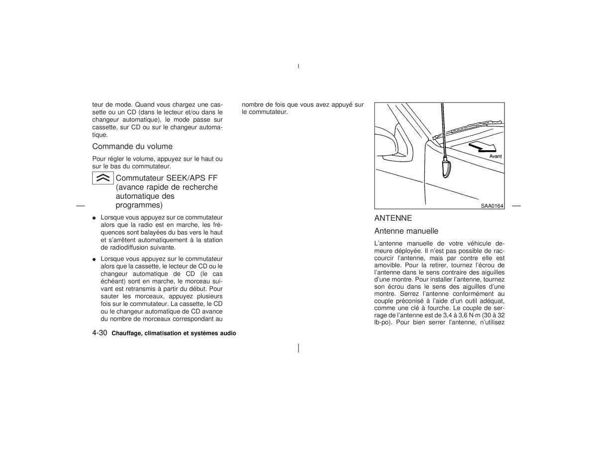 Nissan Pathfinder II 2 R50 manuel du proprietaire / page 157