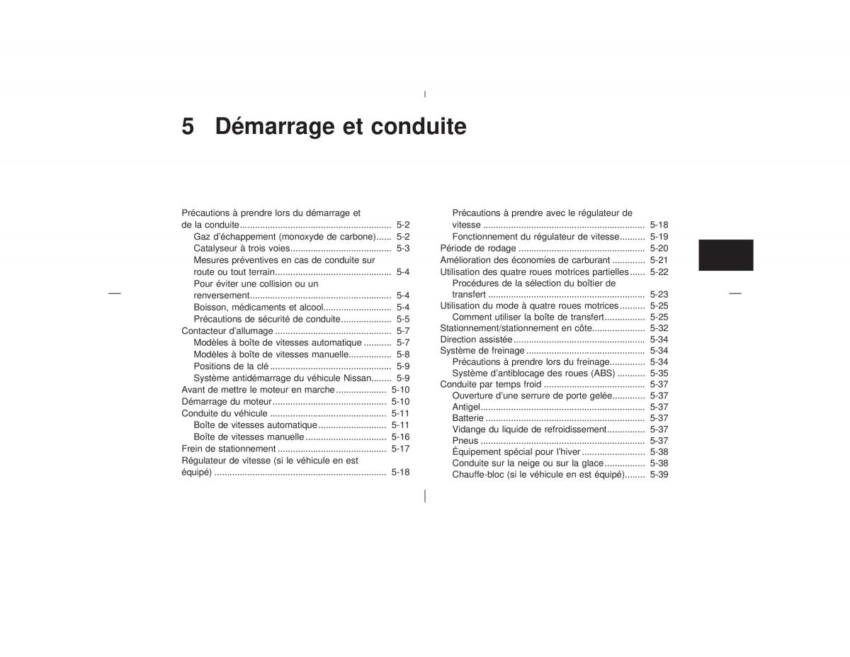 Nissan Pathfinder II 2 R50 manuel du proprietaire / page 160