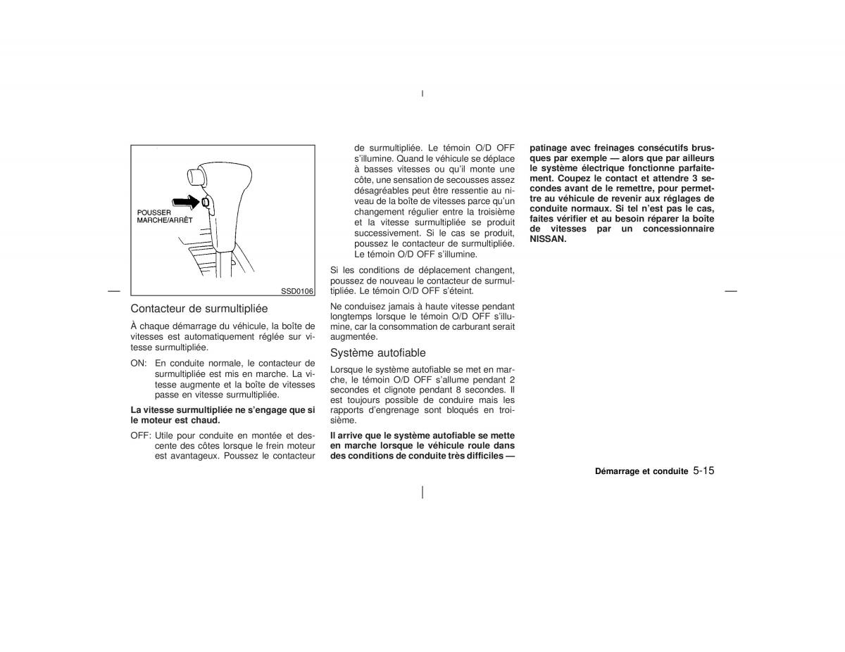 Nissan Pathfinder II 2 R50 manuel du proprietaire / page 174