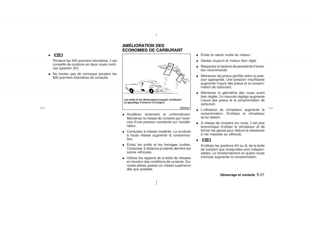 Nissan Pathfinder II 2 R50 manuel du proprietaire / page 180