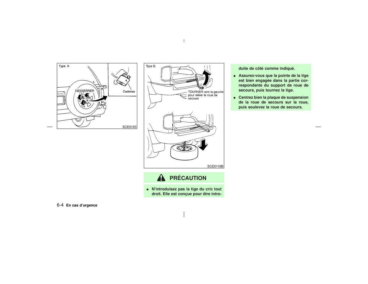 Nissan Pathfinder II 2 R50 manuel du proprietaire / page 203