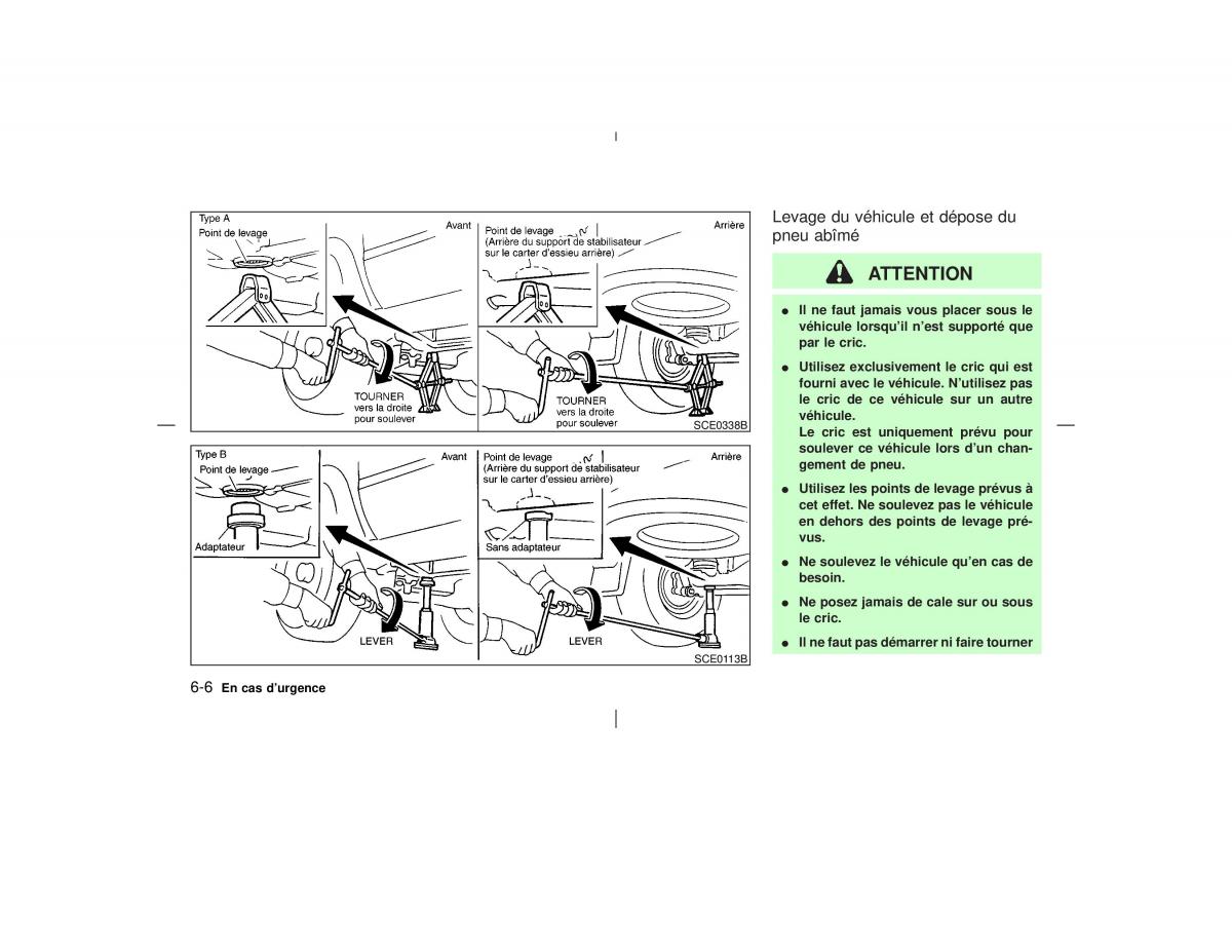 Nissan Pathfinder II 2 R50 manuel du proprietaire / page 205