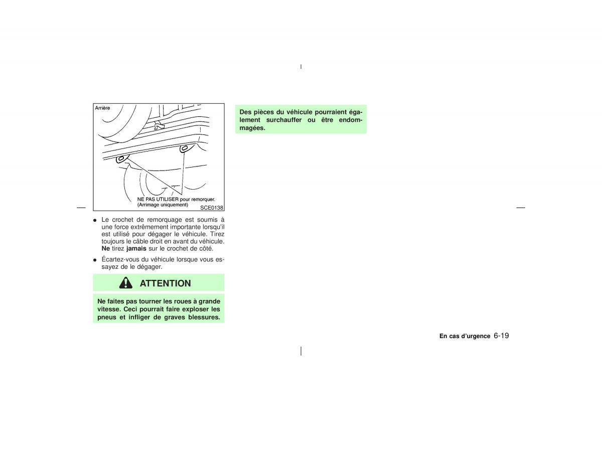 Nissan Pathfinder II 2 R50 manuel du proprietaire / page 218