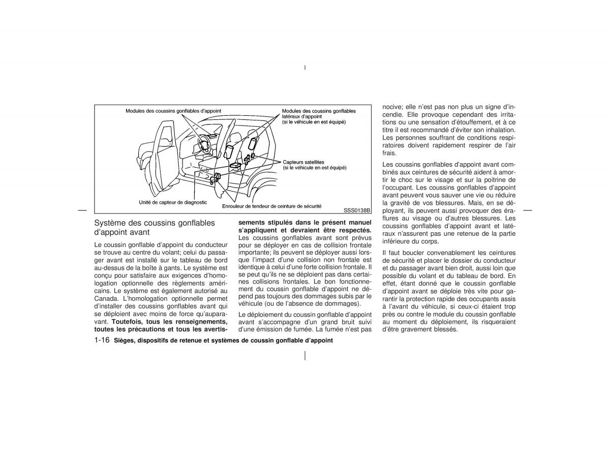 Nissan Pathfinder II 2 R50 manuel du proprietaire / page 23