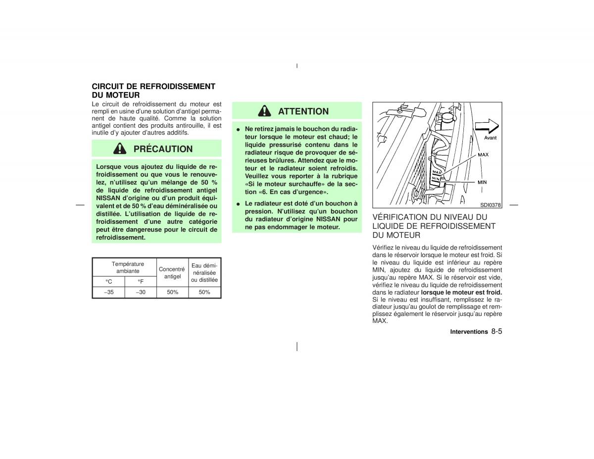 Nissan Pathfinder II 2 R50 manuel du proprietaire / page 230