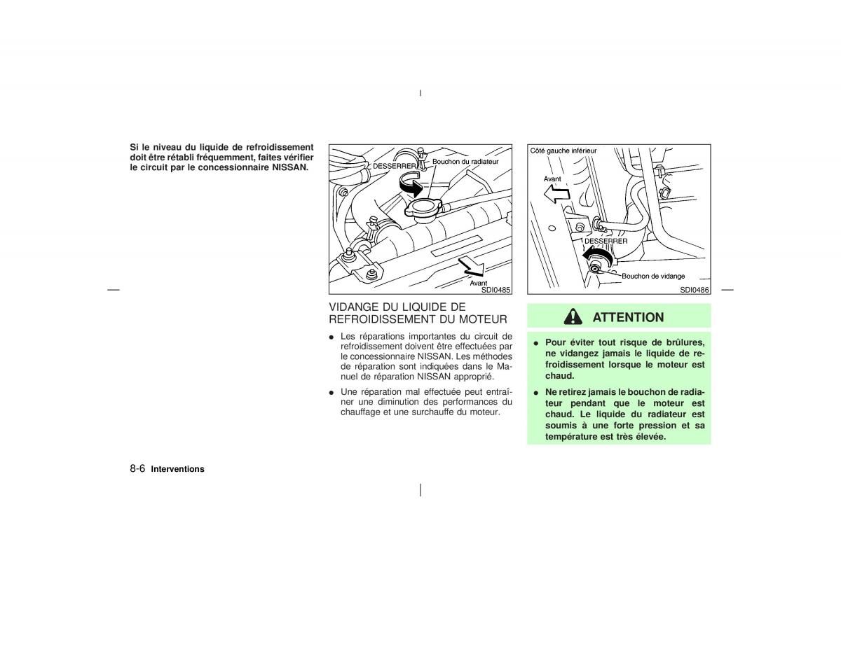 Nissan Pathfinder II 2 R50 manuel du proprietaire / page 231