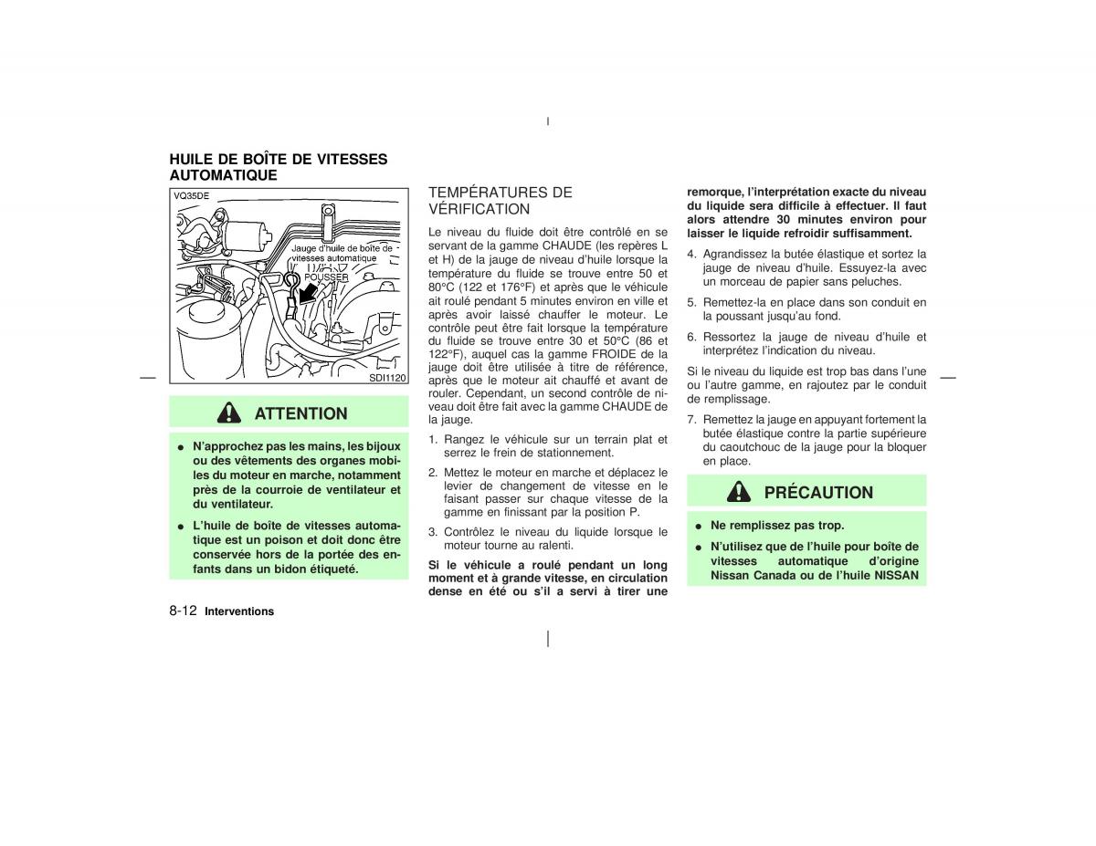 Nissan Pathfinder II 2 R50 manuel du proprietaire / page 237