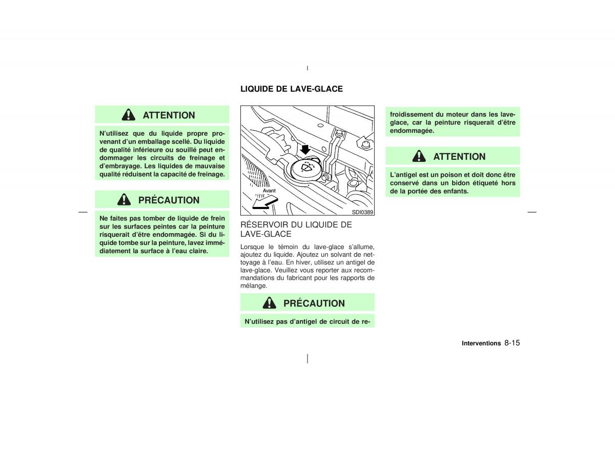 Nissan Pathfinder II 2 R50 manuel du proprietaire / page 240