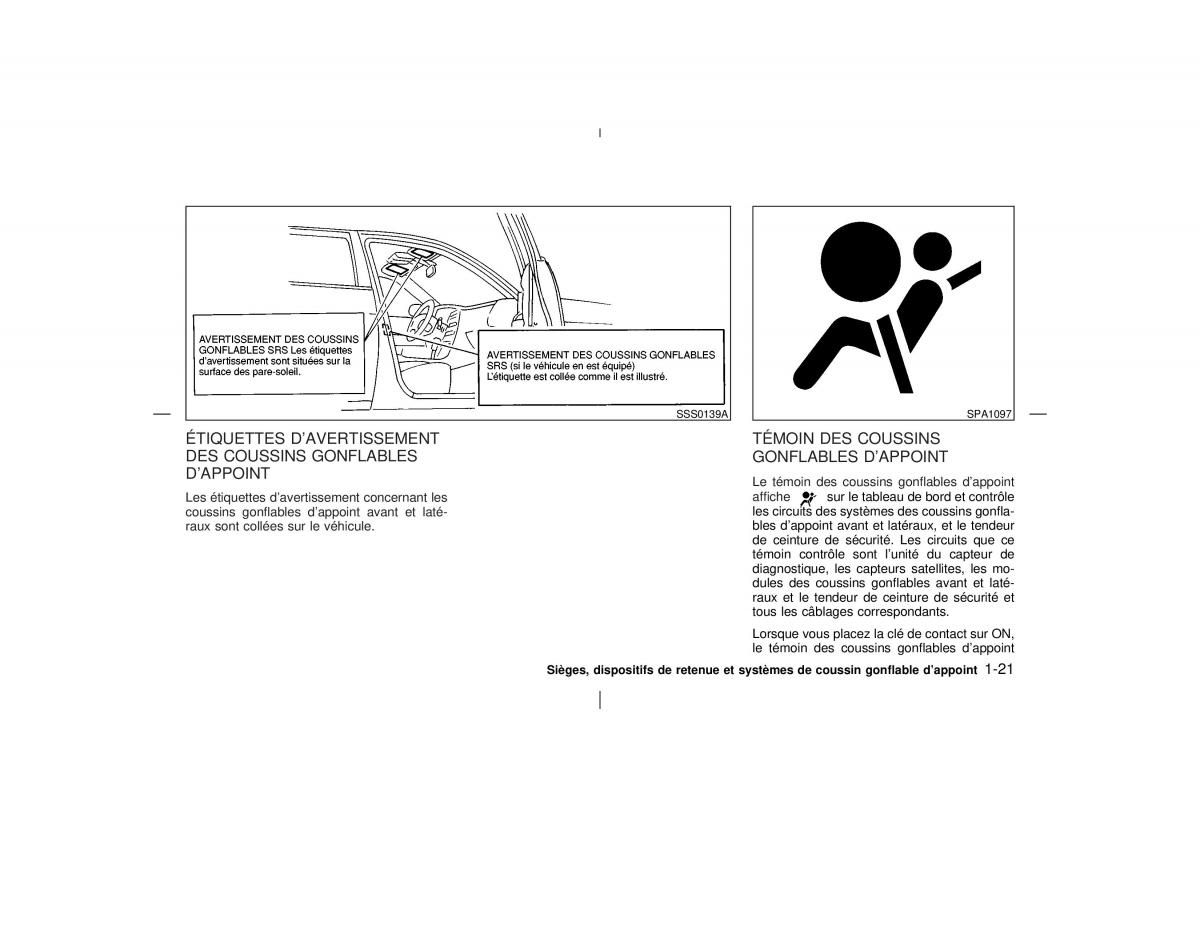 Nissan Pathfinder II 2 R50 manuel du proprietaire / page 28