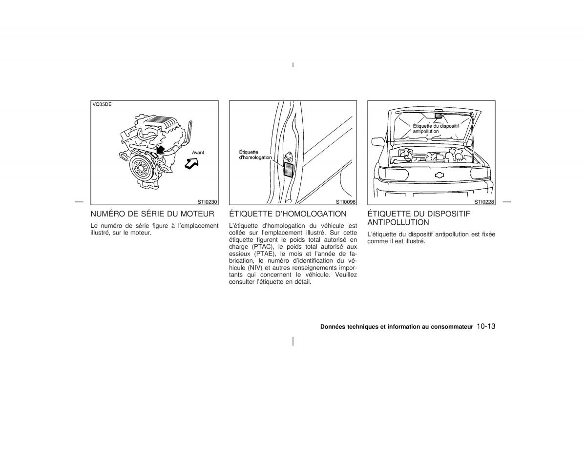 Nissan Pathfinder II 2 R50 manuel du proprietaire / page 286