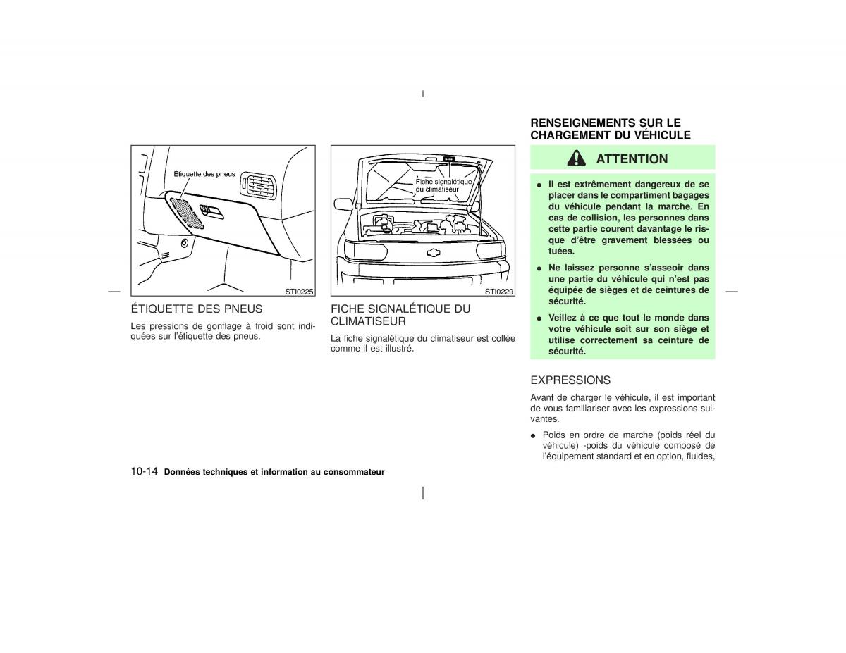 Nissan Pathfinder II 2 R50 manuel du proprietaire / page 287