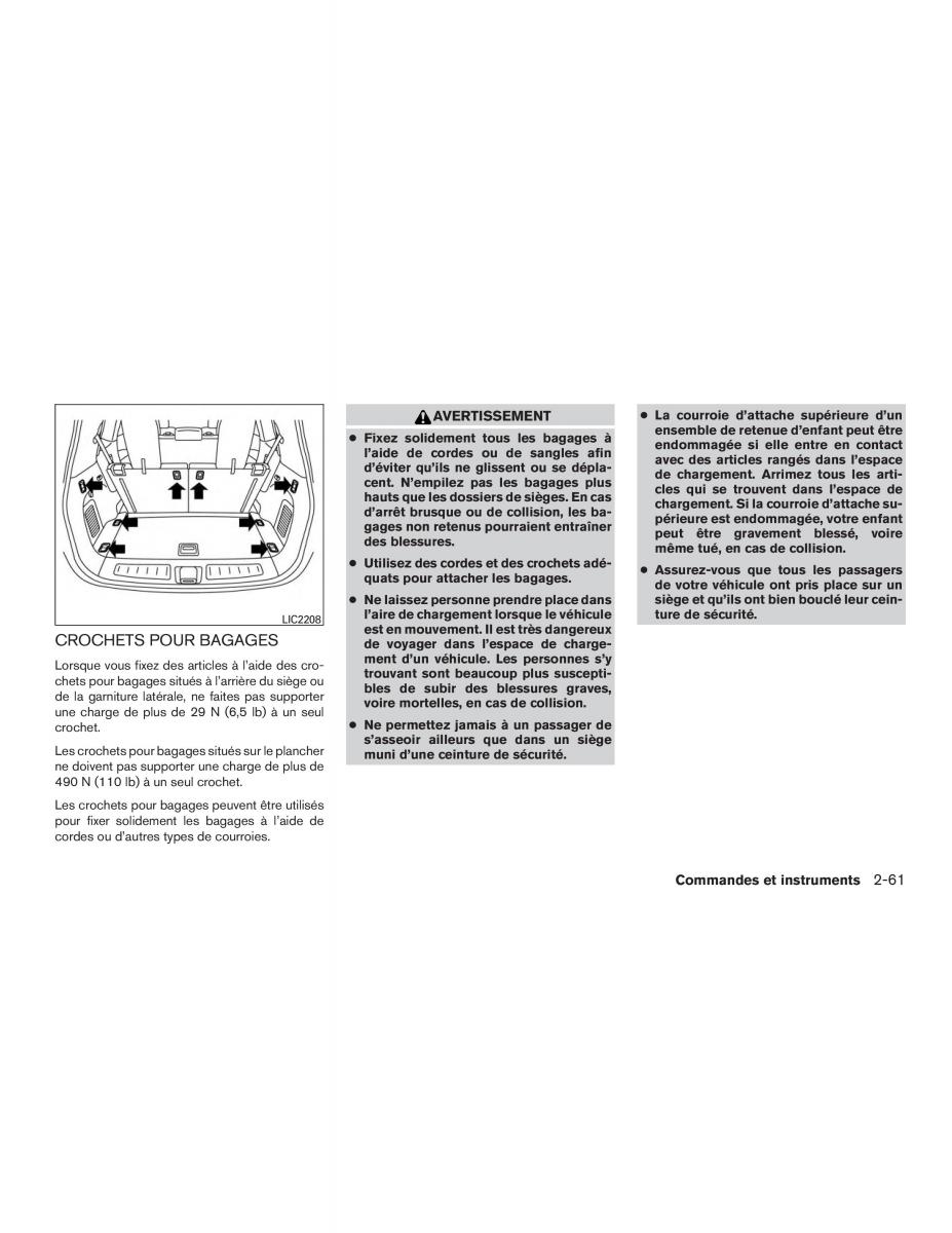 Nissan Pathfinder III 3 R52 manuel du proprietaire / page 162