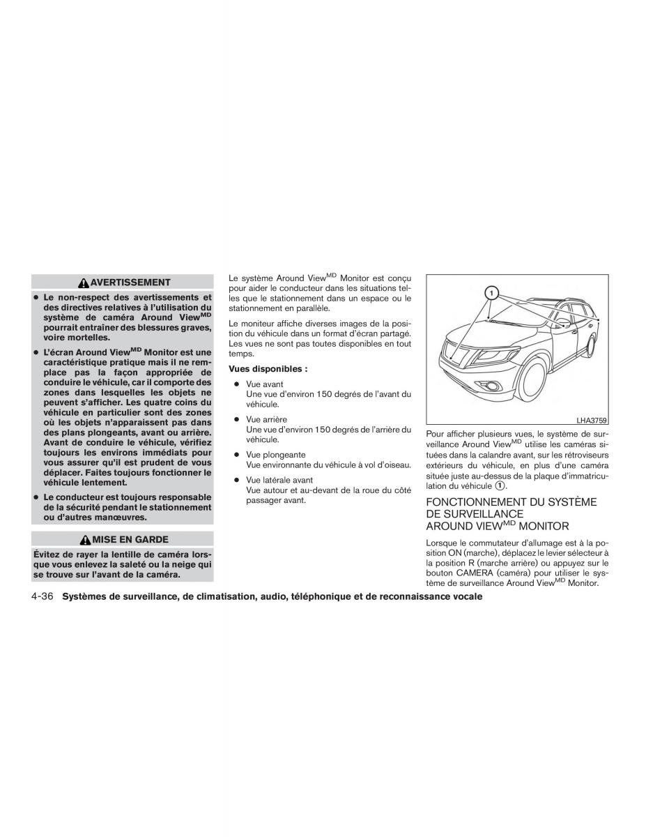 Nissan Pathfinder III 3 R52 manuel du proprietaire / page 259