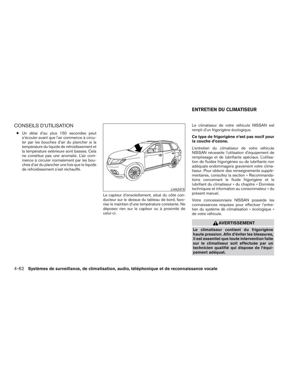 Nissan Pathfinder III 3 R52 manuel du proprietaire / page 285