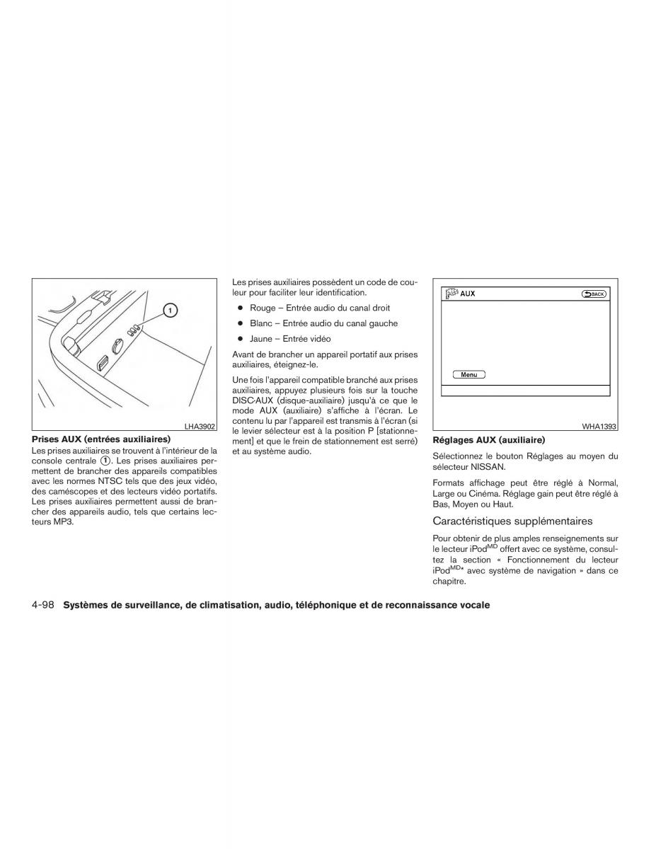 Nissan Pathfinder III 3 R52 manuel du proprietaire / page 321