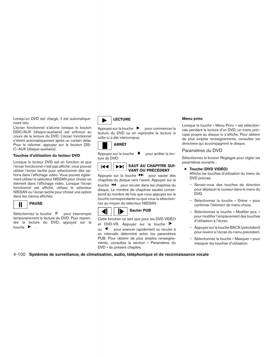 Nissan Pathfinder III 3 R52 manuel du proprietaire / page 323