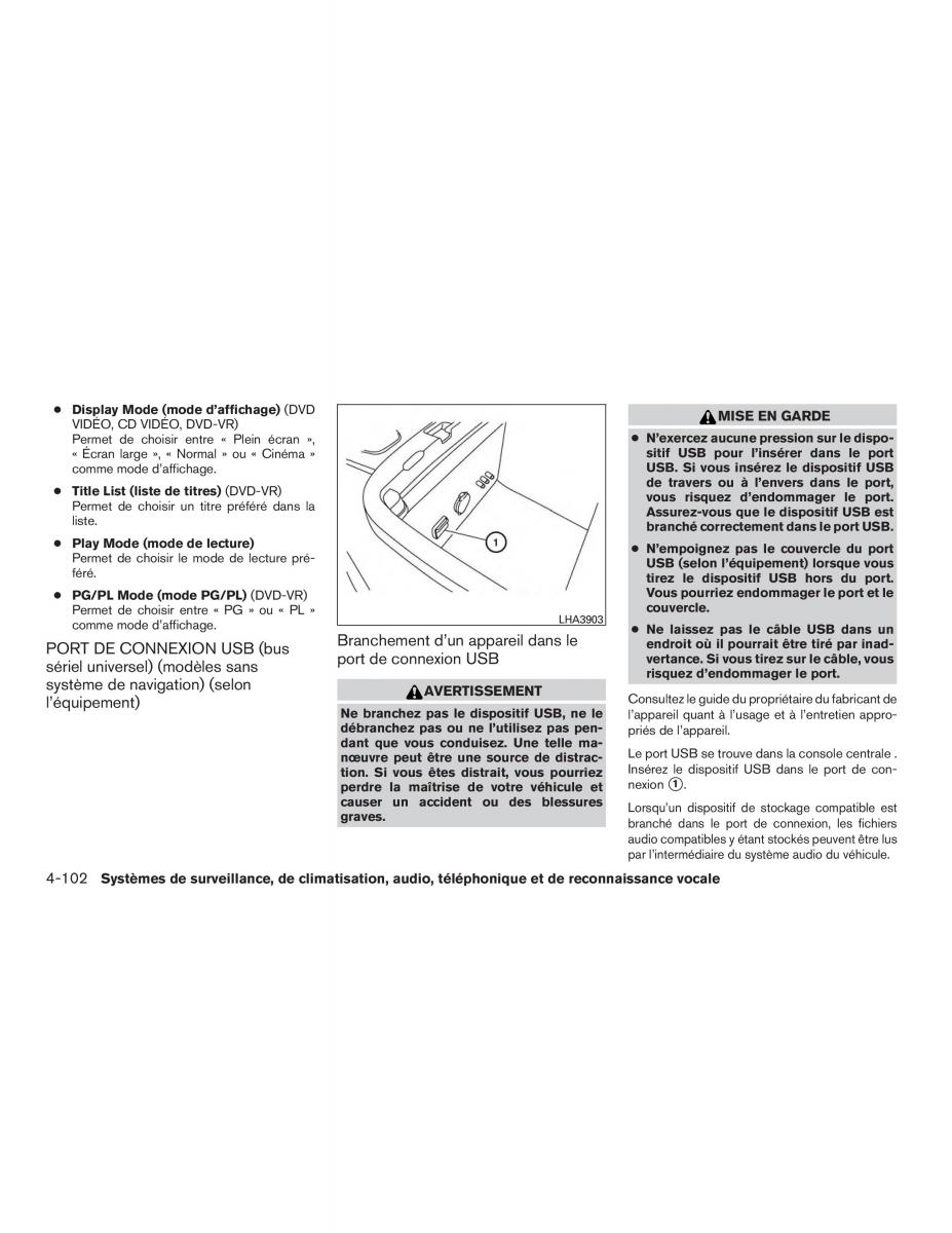 Nissan Pathfinder III 3 R52 manuel du proprietaire / page 325