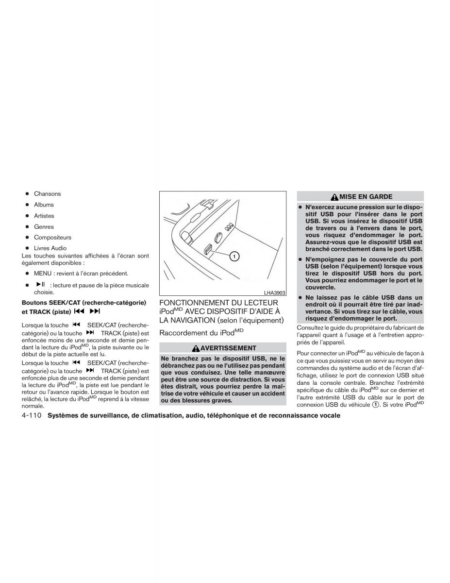 Nissan Pathfinder III 3 R52 manuel du proprietaire / page 333