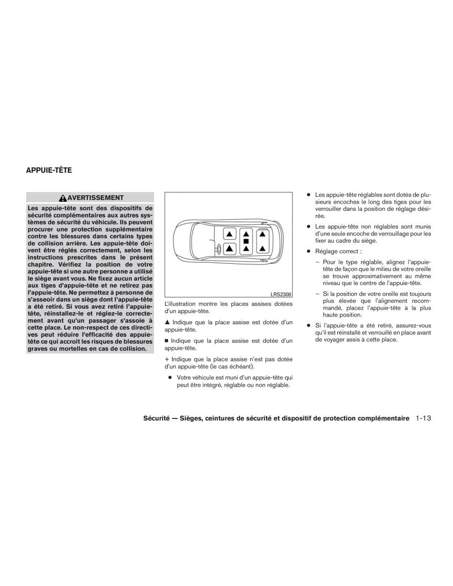 Nissan Pathfinder III 3 R52 manuel du proprietaire / page 34