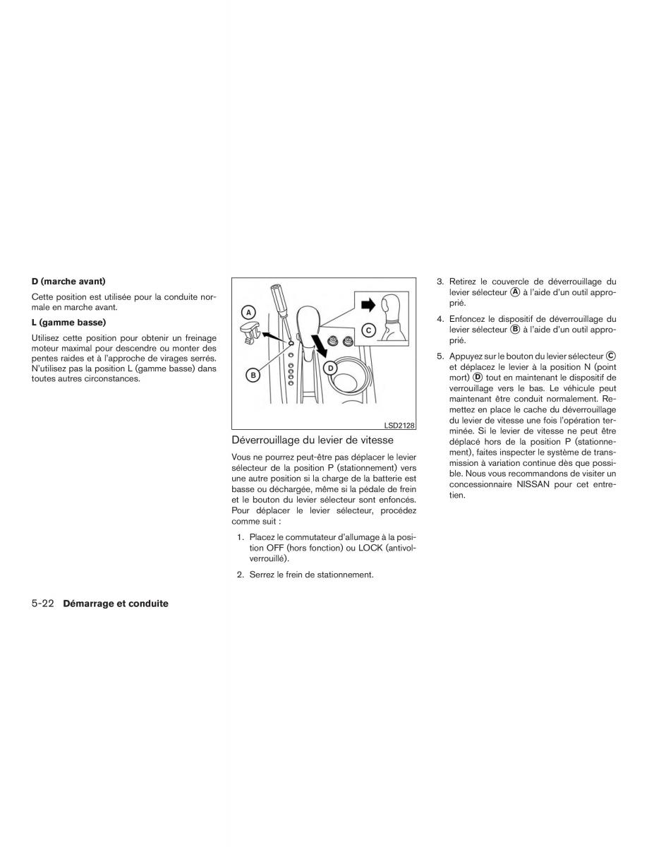 Nissan Pathfinder III 3 R52 manuel du proprietaire / page 427