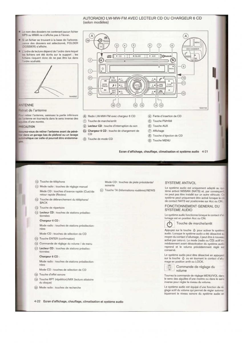 Nissan Qashqai I 1 manuel du proprietaire / page 60