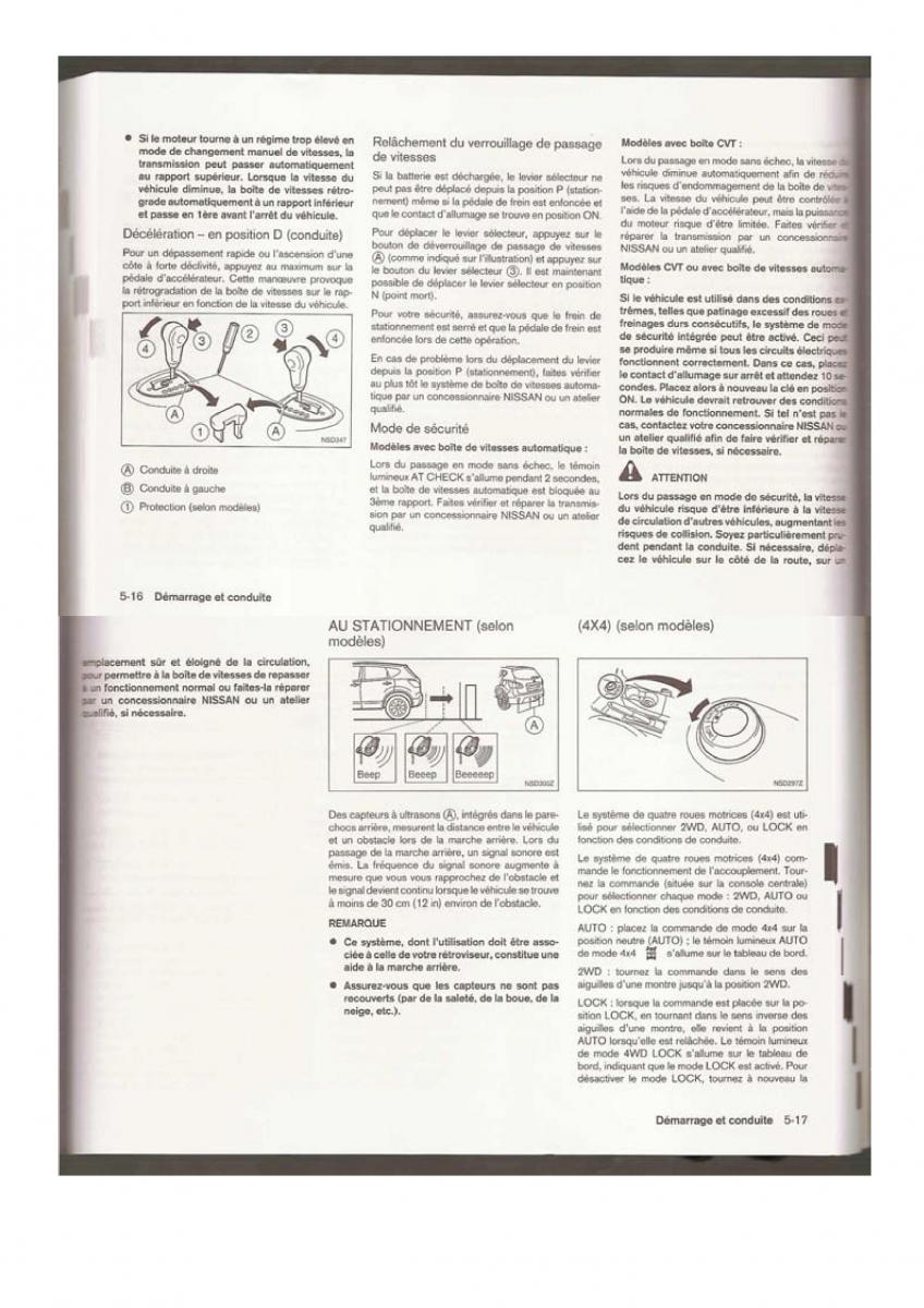 Nissan Qashqai I 1 manuel du proprietaire / page 82