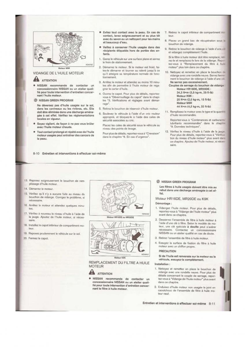 Nissan Qashqai I 1 manuel du proprietaire / page 107