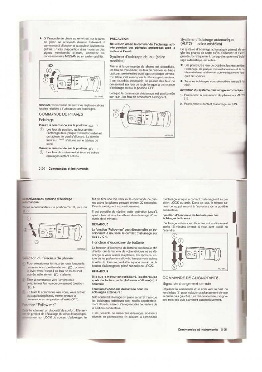 Nissan Qashqai I 1 manuel du proprietaire / page 33