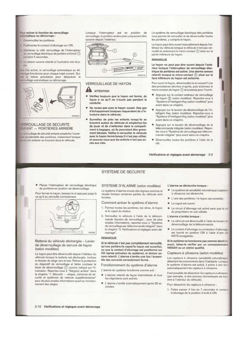 Nissan Qashqai I 1 manuel du proprietaire / page 46