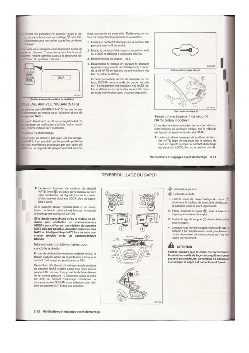 Nissan Qashqai I 1 manuel du proprietaire / page 47