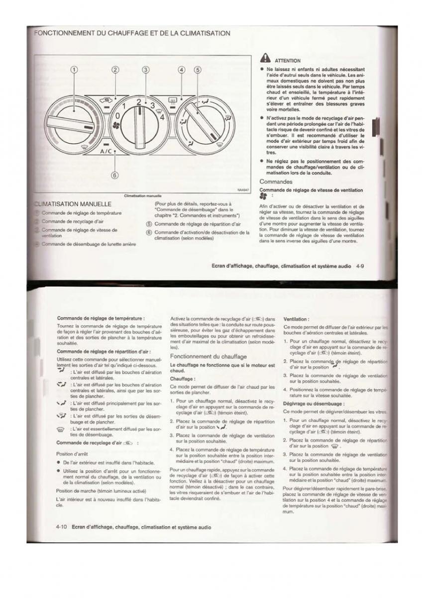 Nissan Qashqai I 1 manuel du proprietaire / page 54