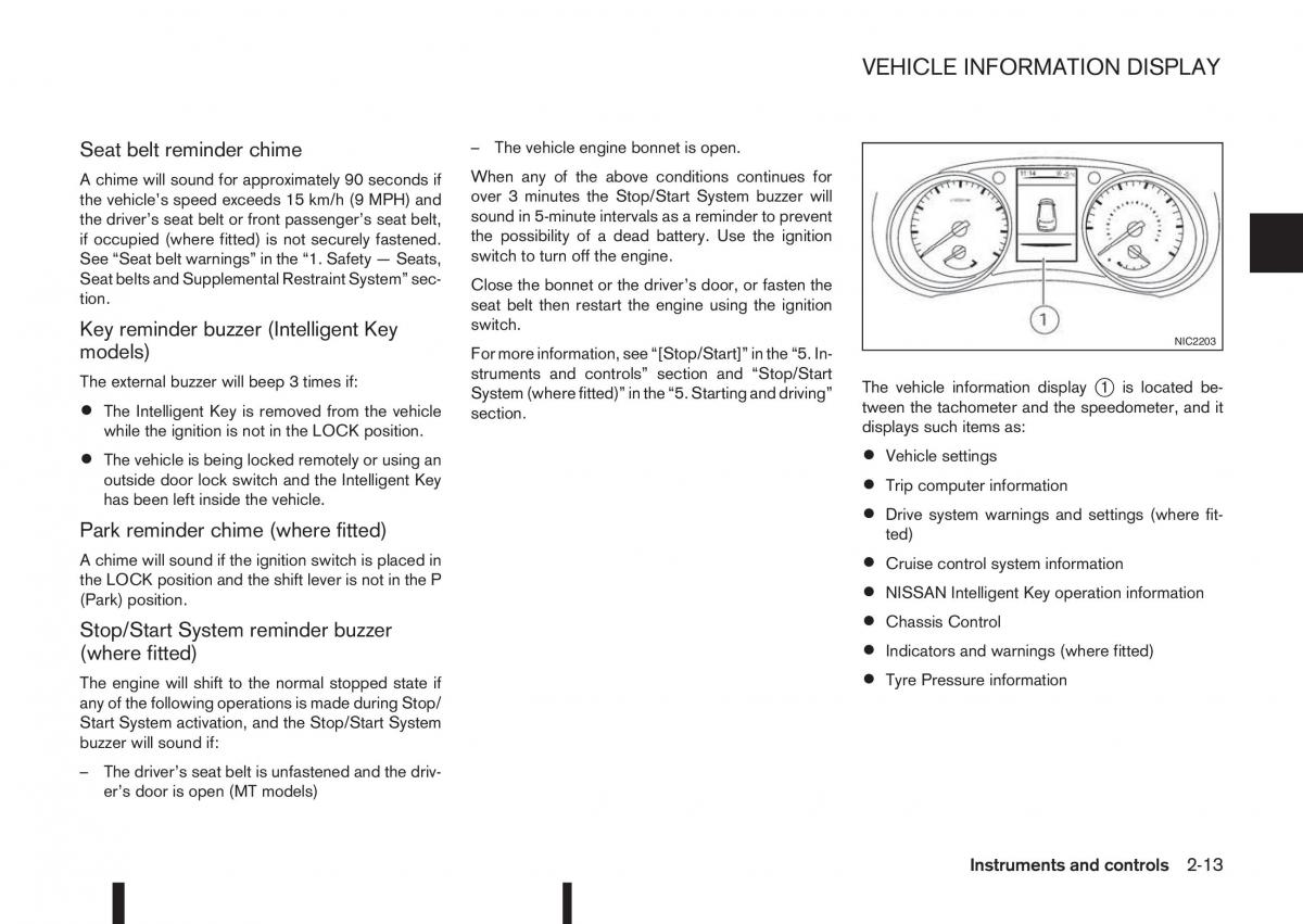 Nissan Qashqai II 2 owners manual / page 71