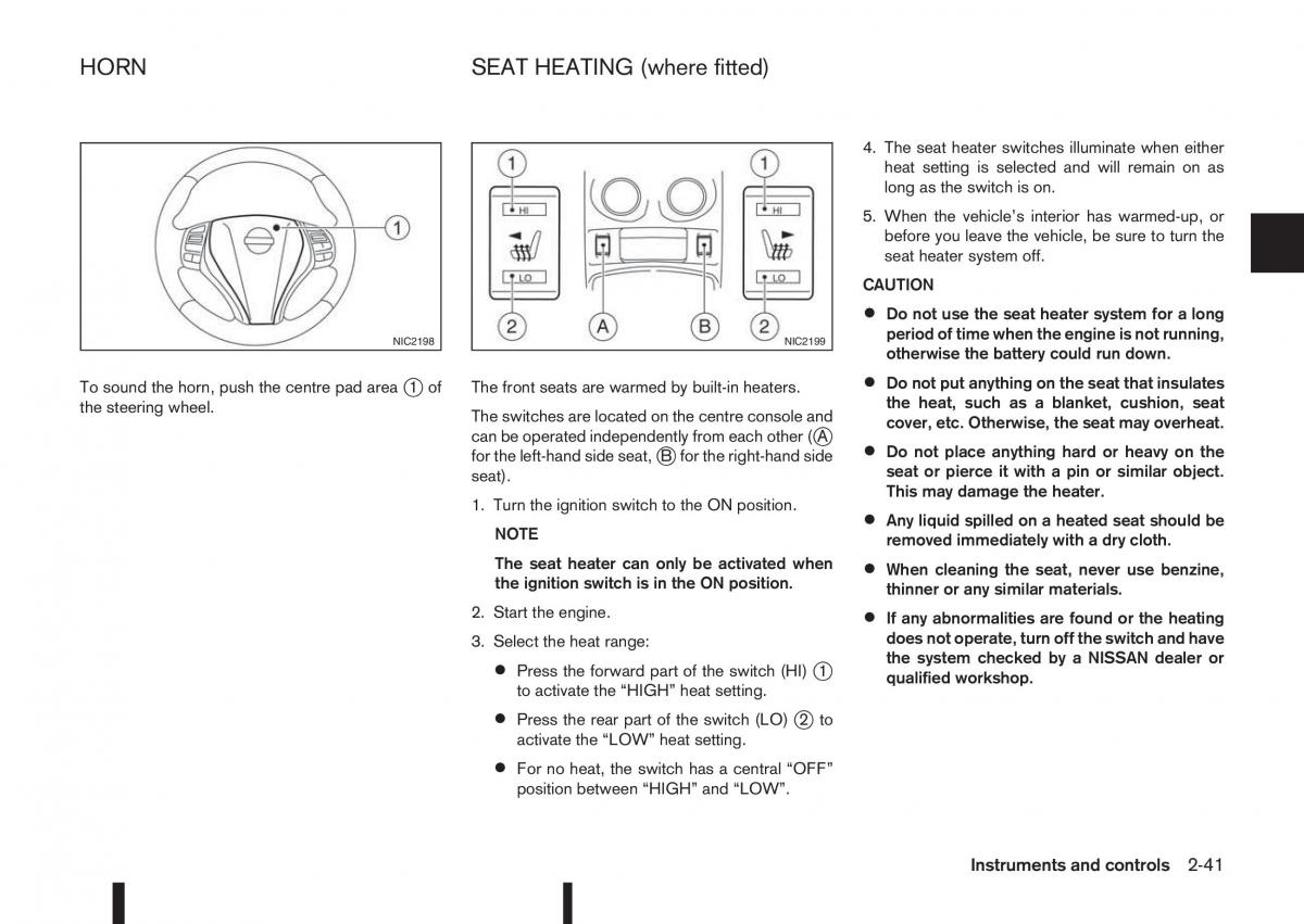 Nissan Qashqai II 2 owners manual / page 99