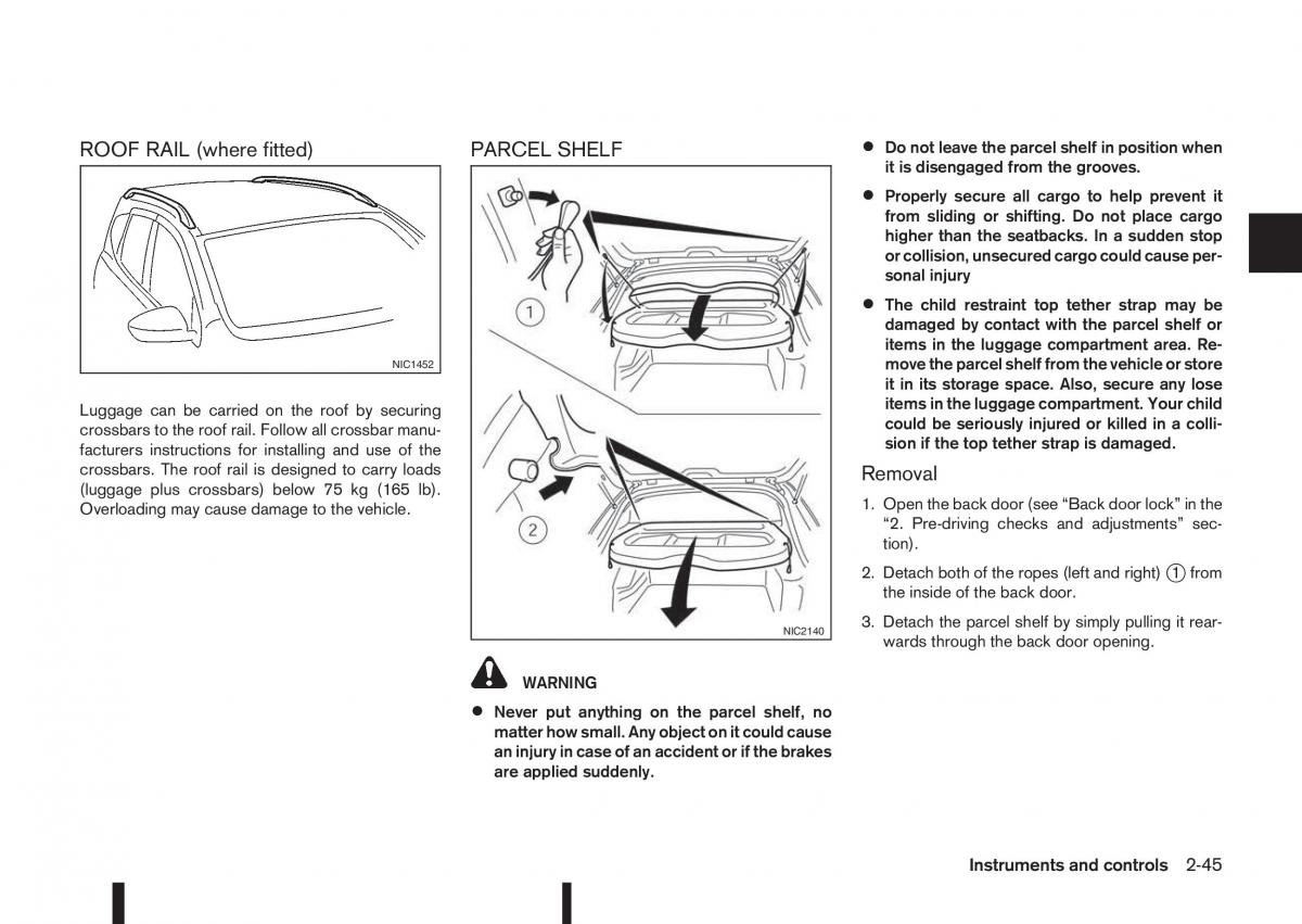 Nissan Qashqai II 2 owners manual / page 103