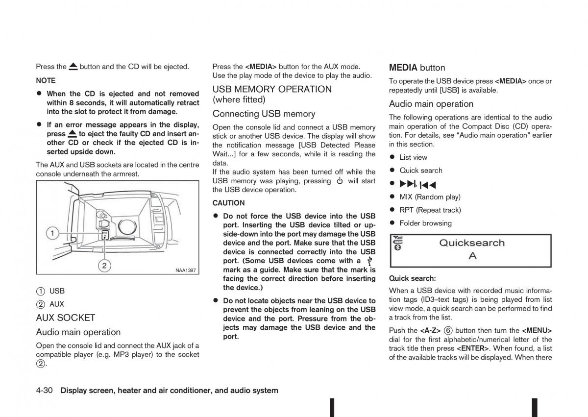 Nissan Qashqai II 2 owners manual / page 160