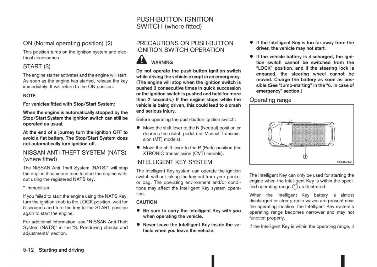 Nissan Qashqai II 2 owners manual / page 188